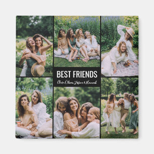 Best Friends Personalized Photo Magnet