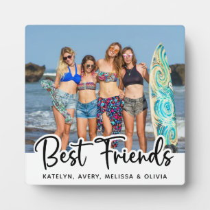 Best Friends Personalized Trendy Friendship Foto Fotoplaat