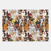 Best Friends Pet Cats and Dogs Gift Wrapping Paper (Voorkant 2)