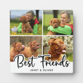 Best Friends Pet Dog White Photo Collage Fotoplaat (Voorkant)