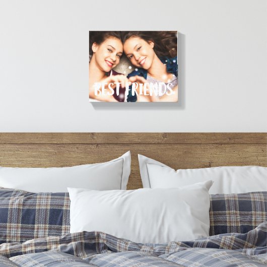 Best Friends Photo Canvas Afdruk (Insitu (Slaapkamer))
