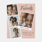 Best Friends Photo Collage Fleece Blanket (Voorkant)