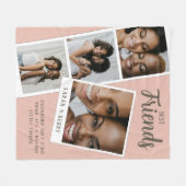 Best Friends Photo Collage Fleece Blanket (Voorkant (Horizontaal))