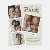 Best Friends Photo Collage Fleece Blanket (Voorkant)