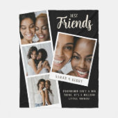 Best Friends Photo Collage Fleece Blanket (Voorkant)