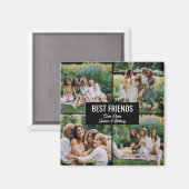 Best Friends Photo Collage Magneet (Voorkant / Achterkant)
