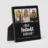 Best Friends Photo Collage Plaque Fotoplaat (Voorkant)