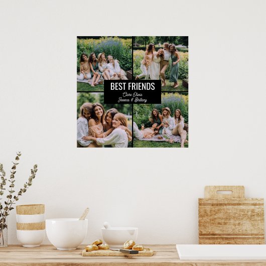 Best Friends Photo Collage Poster (Keuken)