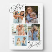 Best Friends Photo Collage Typography Keepomwille Fotoplaat (voorkant)