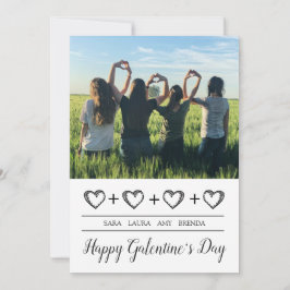 Best Friends Photo Happy Galentines Day Feestdagenkaart