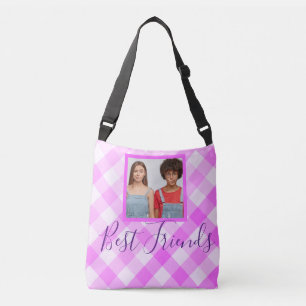 Best Friends Photo Hot Pink Pset Crossbody Tas
