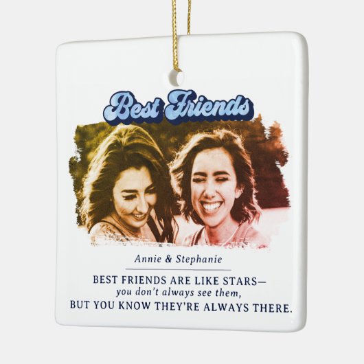 Best Friends Photo in Keepomwille Keramisch Ornament (Links)
