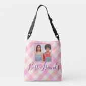 Best Friends Photo Pink Pset Crossbody Tas (Achterkant)