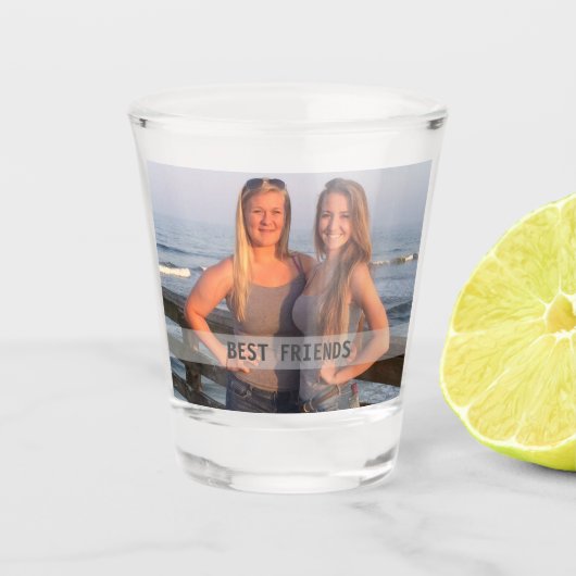 Best Friends Photo Shot Glass Glas (Voorkant)