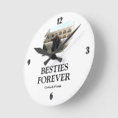 Best Friends Photo Wall Round Clock Ronde Klok (Hoek)