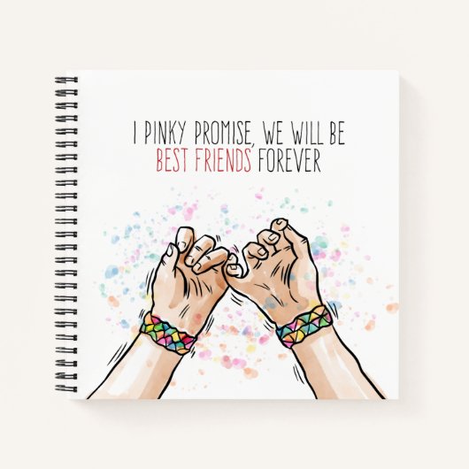 Best Friends Pinky Promise | NOTITIEBOEK (Voorkant)