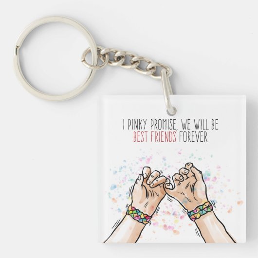 Best Friends Pinky Promise Sleutelhanger (voorkant)