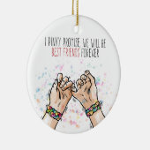 Best Friends Pinky Promise | Versiering Keramisch Ornament (Rechts)