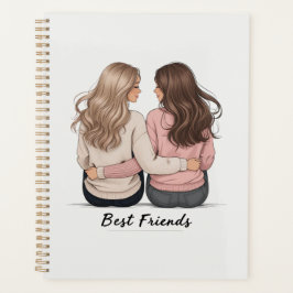 Best Friends Planner – Personalized Back‑View Girl