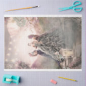 Best Friends Portret Elegant Floral Bird Tissuepapier (Craft)