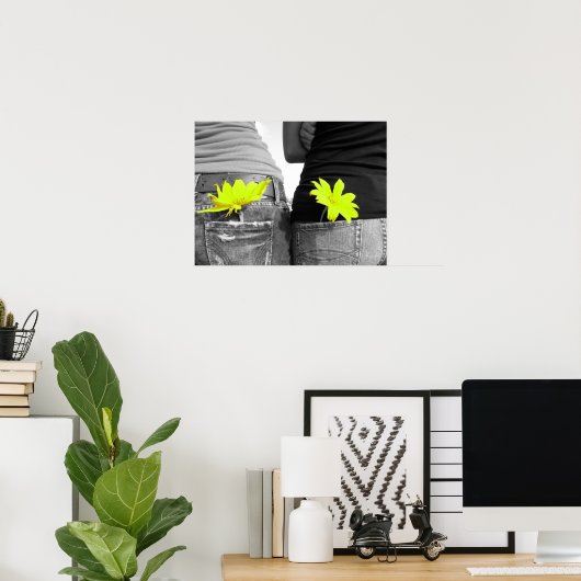 Best Friends Poster Black & White (Thuiskantoor)