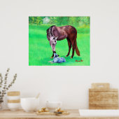 Best Friends Quarter Horse Australian Cattle Dog Poster (Keuken)