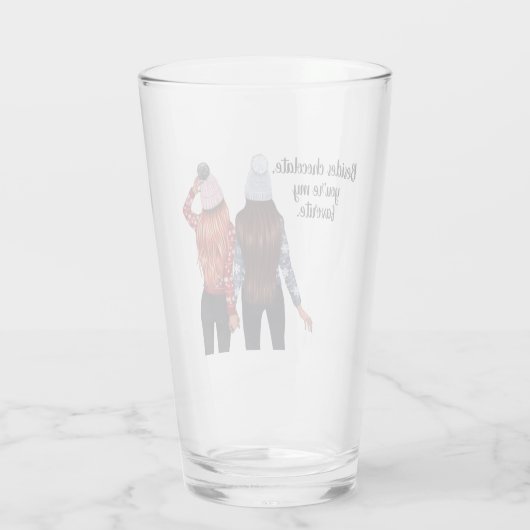 Best Friends Quote Glas (Achterkant)