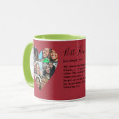 Best Friends Quote Photo Heart Colorful Mok (Voorkant links)