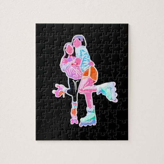 Best Friends Roller Schaats Neon Legpuzzel (Verticaal)