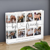 Best Friends Script Gift for Friends Photo Collage Fotoblokken