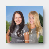 Best Friends Script Overlay Names van Besties Foto Fotoplaat (Voorkant)