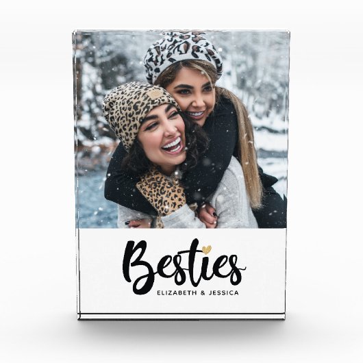 Best Friends Script Photo Block Fotoblokken (Voorkant)