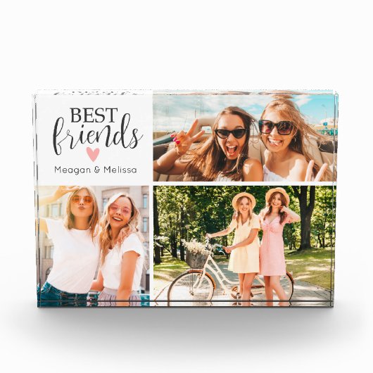 Best Friends Script Photo Block Fotoblokken (Voorkant)