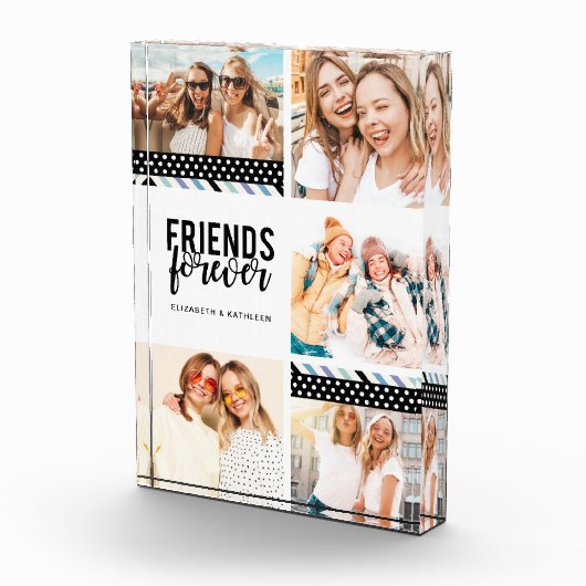 Best Friends Script Photo Collage Block Fotoblokken (Rechts)