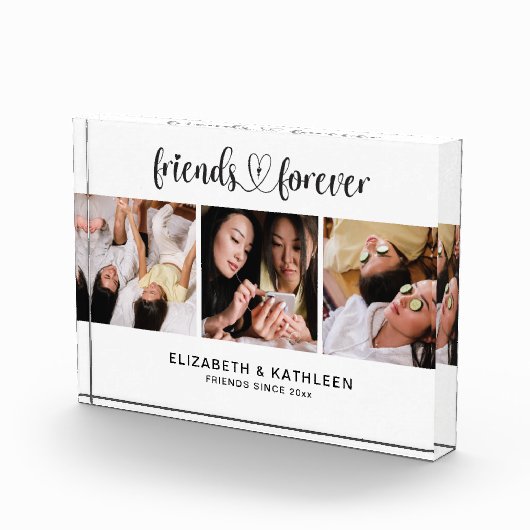 Best Friends Script Photo Collage Block Fotoblokken (Rechts)