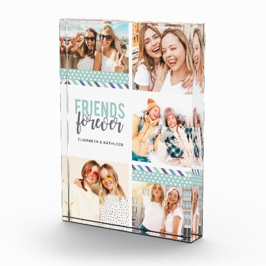 Best Friends Script Photo Collage Block Fotoblokken (Rechts)