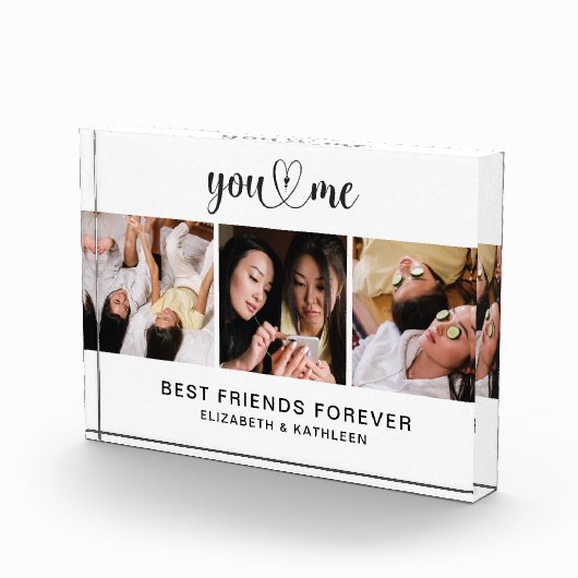 Best Friends Script Photo Collage Block Fotoblokken (Rechts)