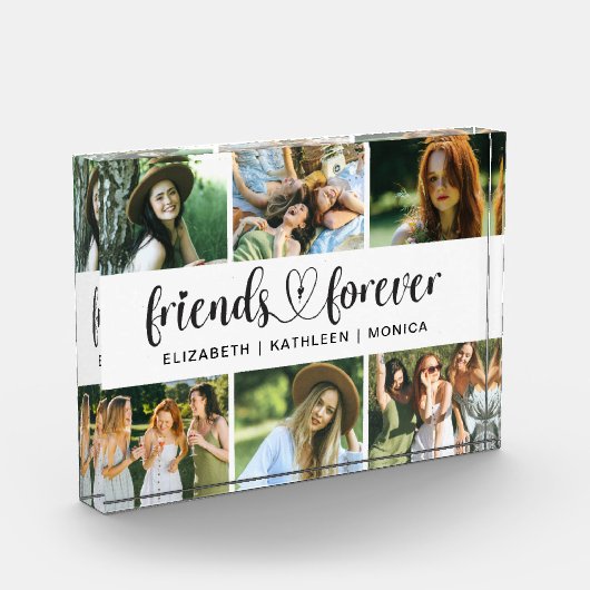 Best Friends Script Photo Collage Block Fotoblokken (Links)