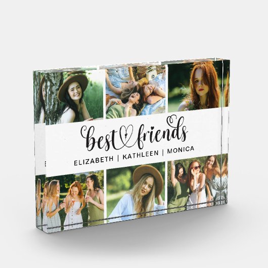 Best Friends Script Photo Collage Block Fotoblokken (Links)