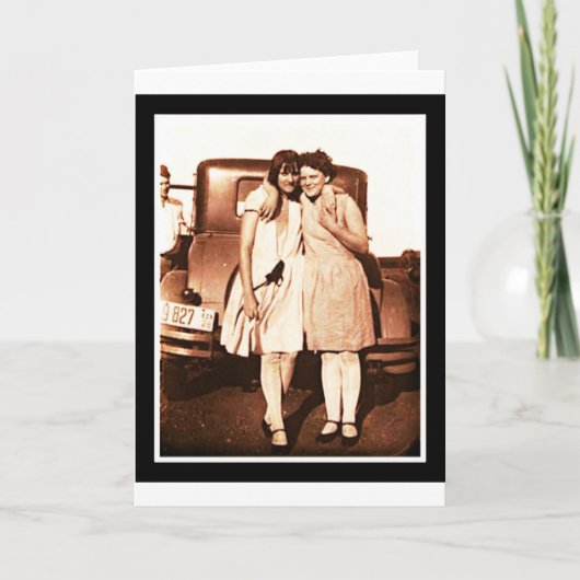 Best Friends Sepia Kaart (Voorkant)