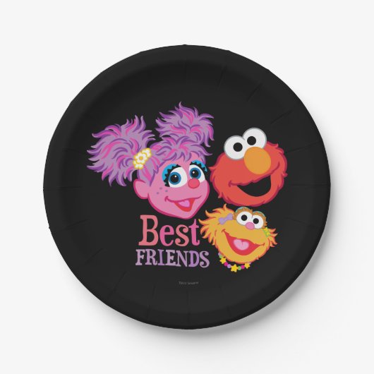 Best Friends Sesame Street Papieren Bordje (Voorkant)