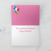 Best Friends Sheep Happy Birthday Kaart (Binnen)