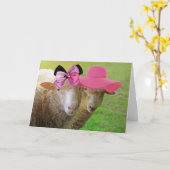 Best Friends Sheep Happy Birthday Kaart (Gele Bloem)