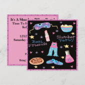 Best Friends Slumber Party Sleepover Kaart (Voorkant / Achterkant)