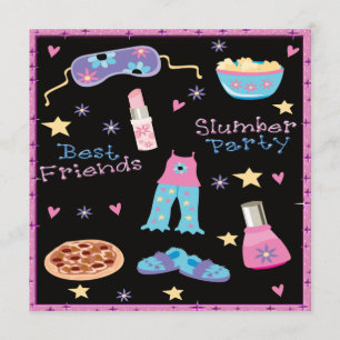 Best Friends Slumber Party Sleepover Kaart