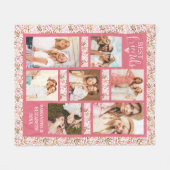 Best Friends Stylish BFF Friendship Pink Photo Fleece Deken (Voorkant (Horizontaal))