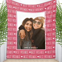 Best Friends Stylish BFF Pink Friendship Foto