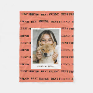 Best Friends Stylish BFF Pink Friendship Foto Fleece Deken