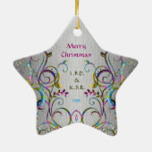 Best Friends - Swirl Pattern Star Ornament (Achterkant)