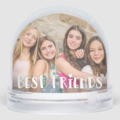 Best Friends Two Photo Keepsake Sneeuwbol (Achterkant)